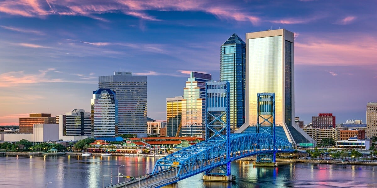 Jacksonville, Florida, USA downtown city skyline