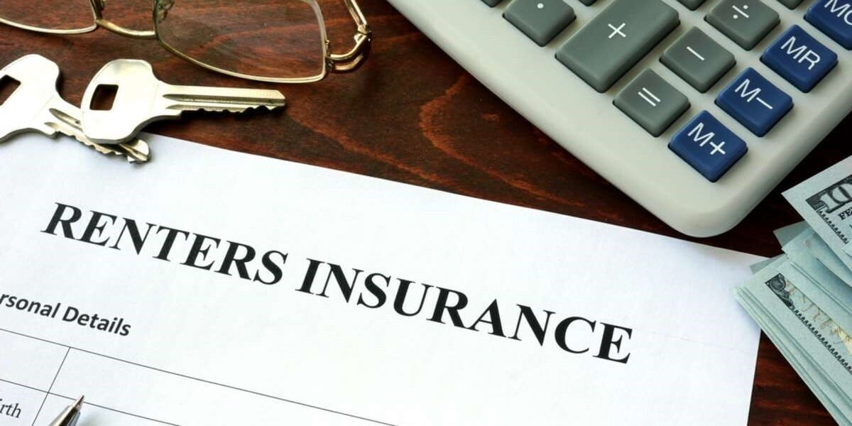 Renters insurance document on a table