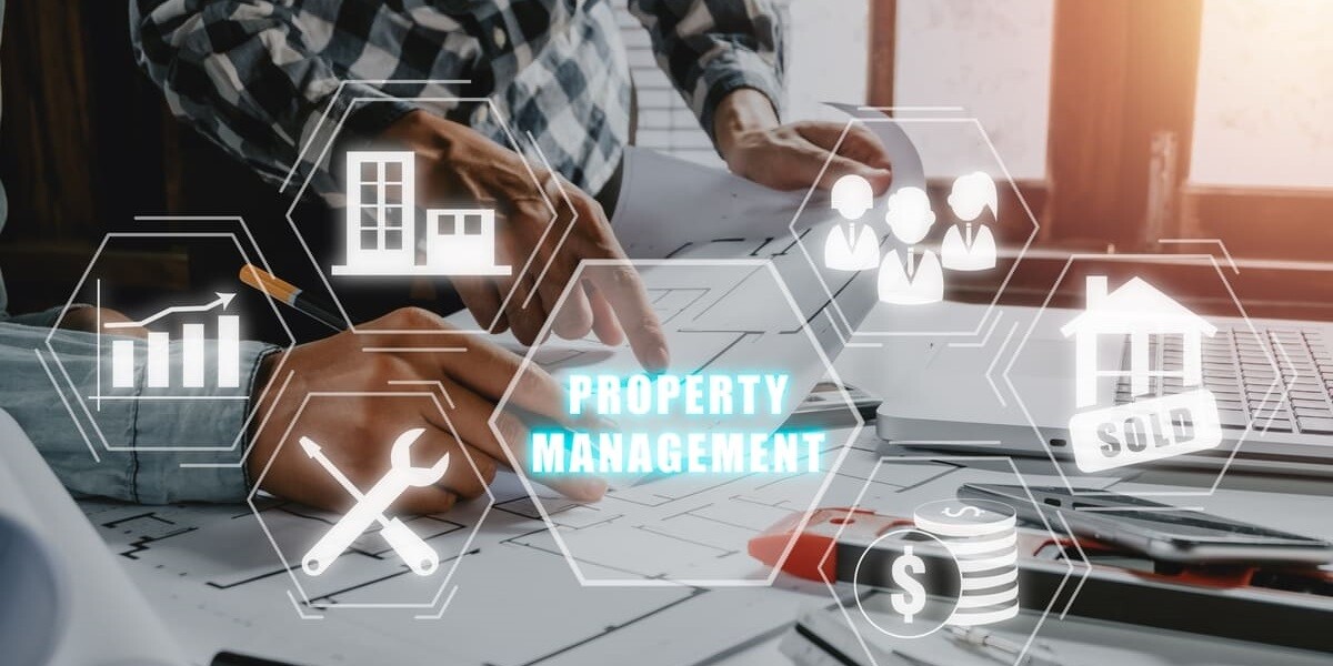 icon that says property management with icons around it showing aspects of property management - featured_image